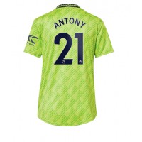 Fotbalové Dres Manchester United Antony #21 Dámské Alternativní 2022-23 Krátký Rukáv